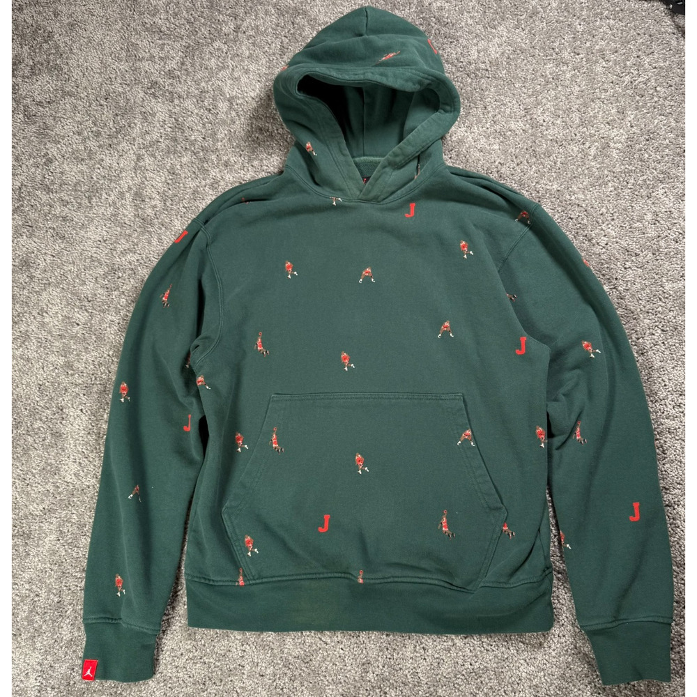 Jordan‎ Essentials Statement All-Over Print Adult S Hoodie DC9707-333 Green